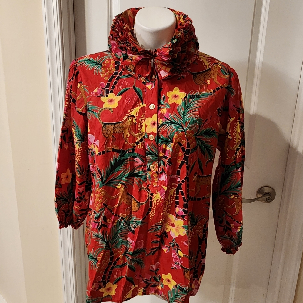 Liza Byrd Tunic Blouse Large